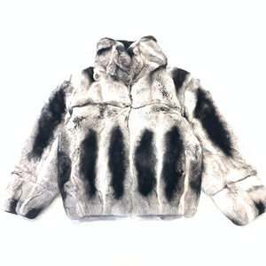 Kashani Kids Rex Rabbit Chinchilla Fur Coat - Dudes Boutique