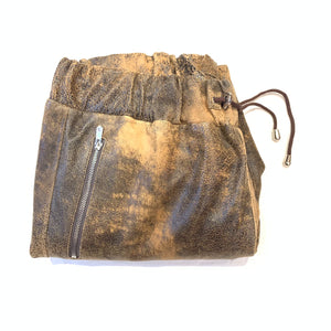 Kashani Men's Jungle Lambskin Leather Cargo Joggers - Dudes Boutique