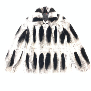 Volare Men's Rex Rabbit Chinchilla Fur Coat - Dudes Boutique