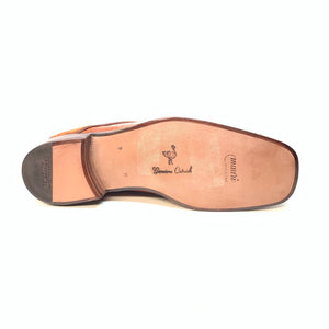 Mauri 2831 'Chicago' Cognac Ostrich Leg/Hornback Tail/Calf Ankle Boot - Dudes Boutique