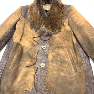 Hoss Couture Beaver Collar Alligator Hand Stitched Jacket - Dudes Boutique