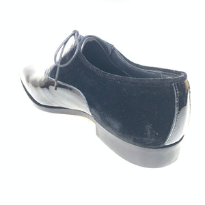 Mauri 4993/2 Black Crocodile/Velvet/Patent Leather Dress Shoes - Dudes Boutique