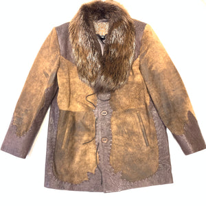 Hoss Couture Beaver Collar Alligator Hand Stitched Jacket - Dudes Boutique