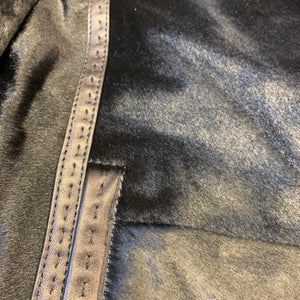 Barya NewYork Black Mink Collar Pony Hair Peacoat - Dudes Boutique