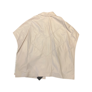 Barya NewYork Women's White Lambskin Poncho - Dudes Boutique