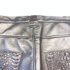 Kashani Men's Hornback/Lambskin Leather Shorts - Dudes Boutique