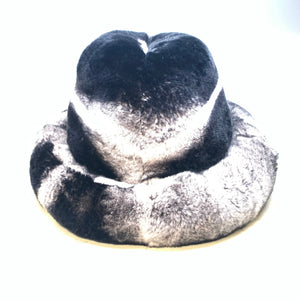 Kashani Men's Rex Rabbit Chinchilla Fur Top Hat - Dudes Boutique