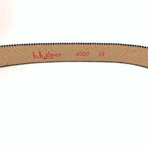 b.b. Simon 'Red War' Pony Hair Studded Crystal Belt - Dudes Boutique