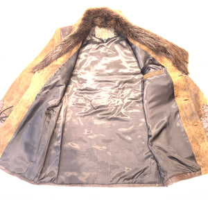 Hoss Couture Beaver Collar Alligator Hand Stitched Jacket - Dudes Boutique