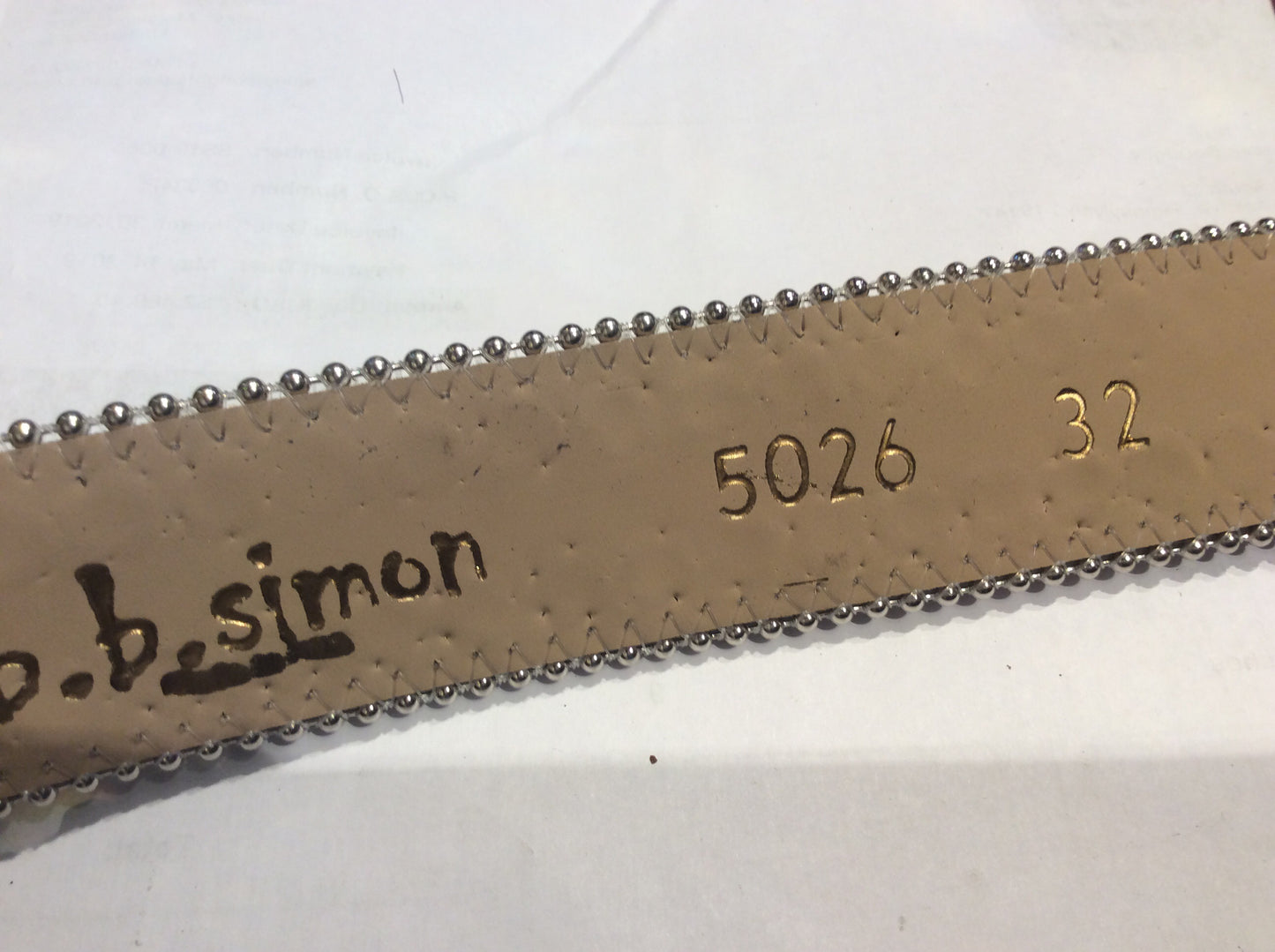 b.b. Simon "Yellow Pony Hair" Swarovski Crystal Belt - Dudes Boutique