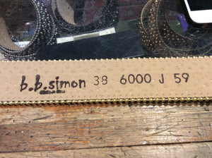 b.b. Simon 'Black & WhiteGold' Fully Loaded Crystal Belt - Dudes Boutique