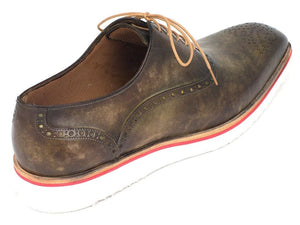 Paul Parkman Army Green Captoe Oxfords - Dudes Boutique