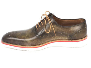 Paul Parkman Army Green Captoe Oxfords - Dudes Boutique