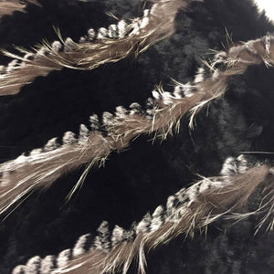 Winter Fur Women's Fox Fur/Rex Rabbit Shawl - Dudes Boutique