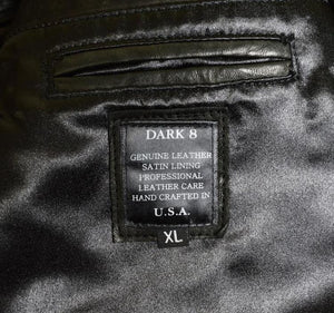 Kashani Lost Angel Mandarin Collar Stingray/Calf Leather Biker Jacket - Dudes Boutique