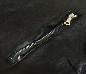 Kashani Lost Angel Mandarin Collar Stingray/Calf Leather Biker Jacket - Dudes Boutique