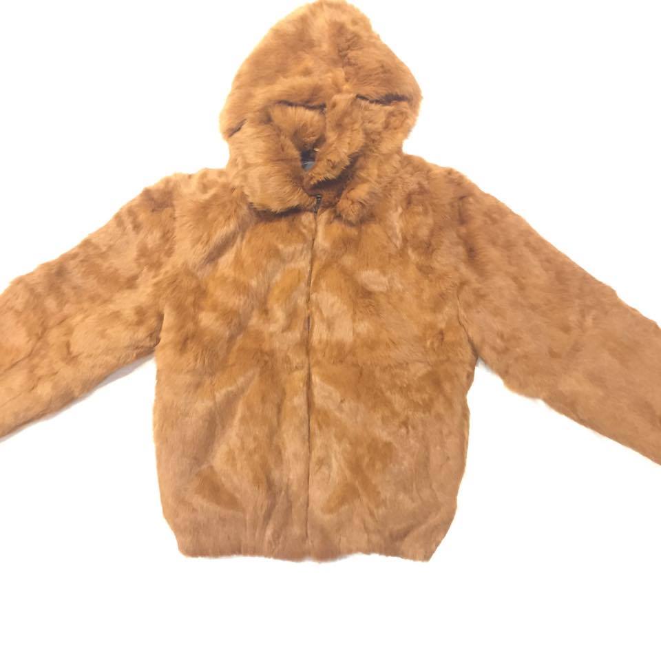 Winter Fur Men's Whiskey Rabbit Fur Jacket - Dudes Boutique