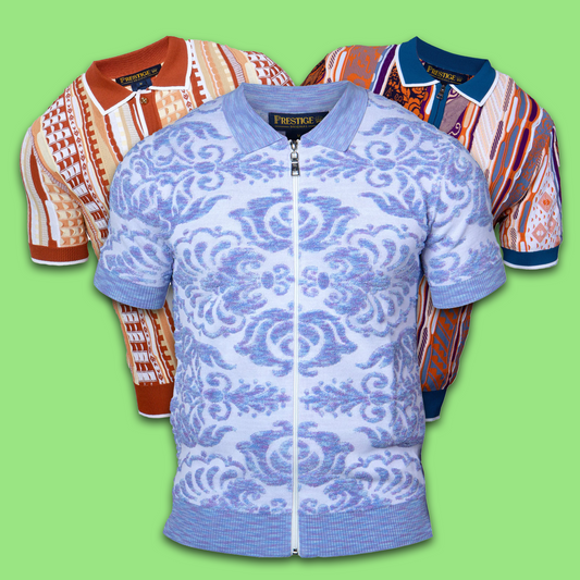 The Polo, Perfected — Prestige Men’s Knit Zipper Polos at Dudes Boutique