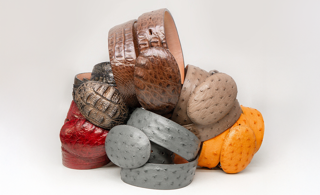 Wild by Nature, Refined by Design — Exotic Skin Belts at Dudes Boutique