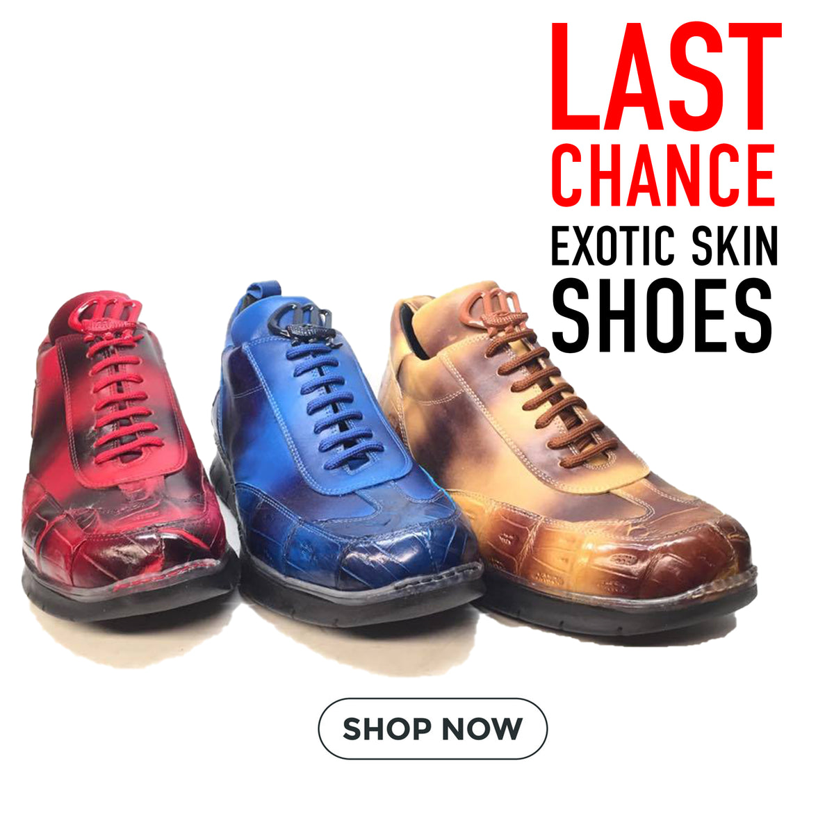 Last Chance Exotic Skin Shoes