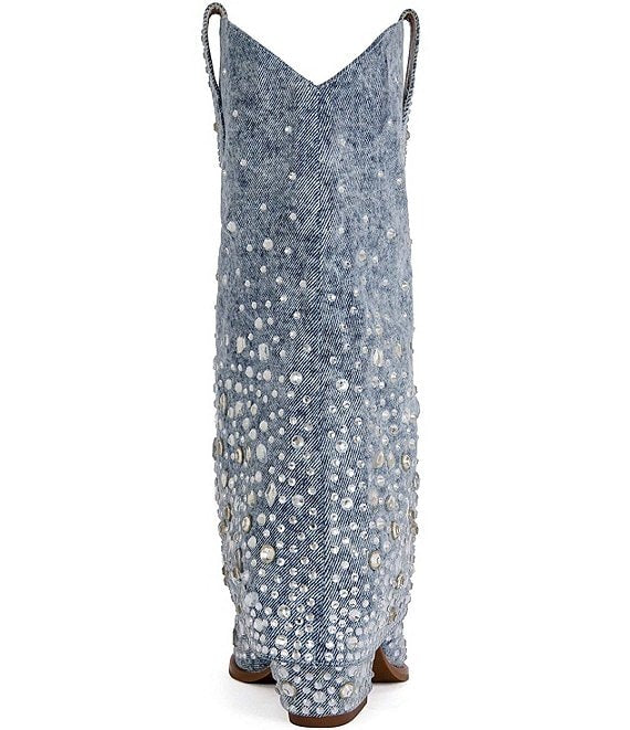 Azalea Wang Christos Denim Western Boot