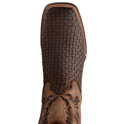 Rio Grande Bowie Petatillo Leather Square Toe Boots