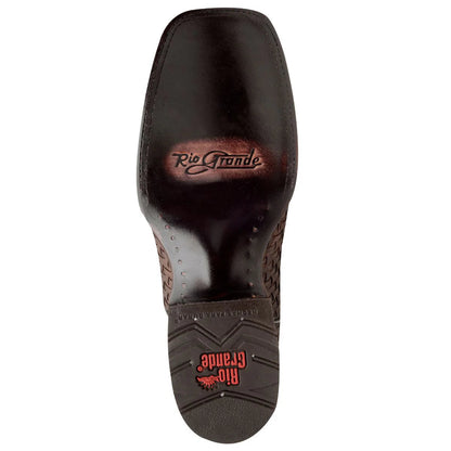 Rio Grande Bowie Petatillo Leather Square Toe Boots