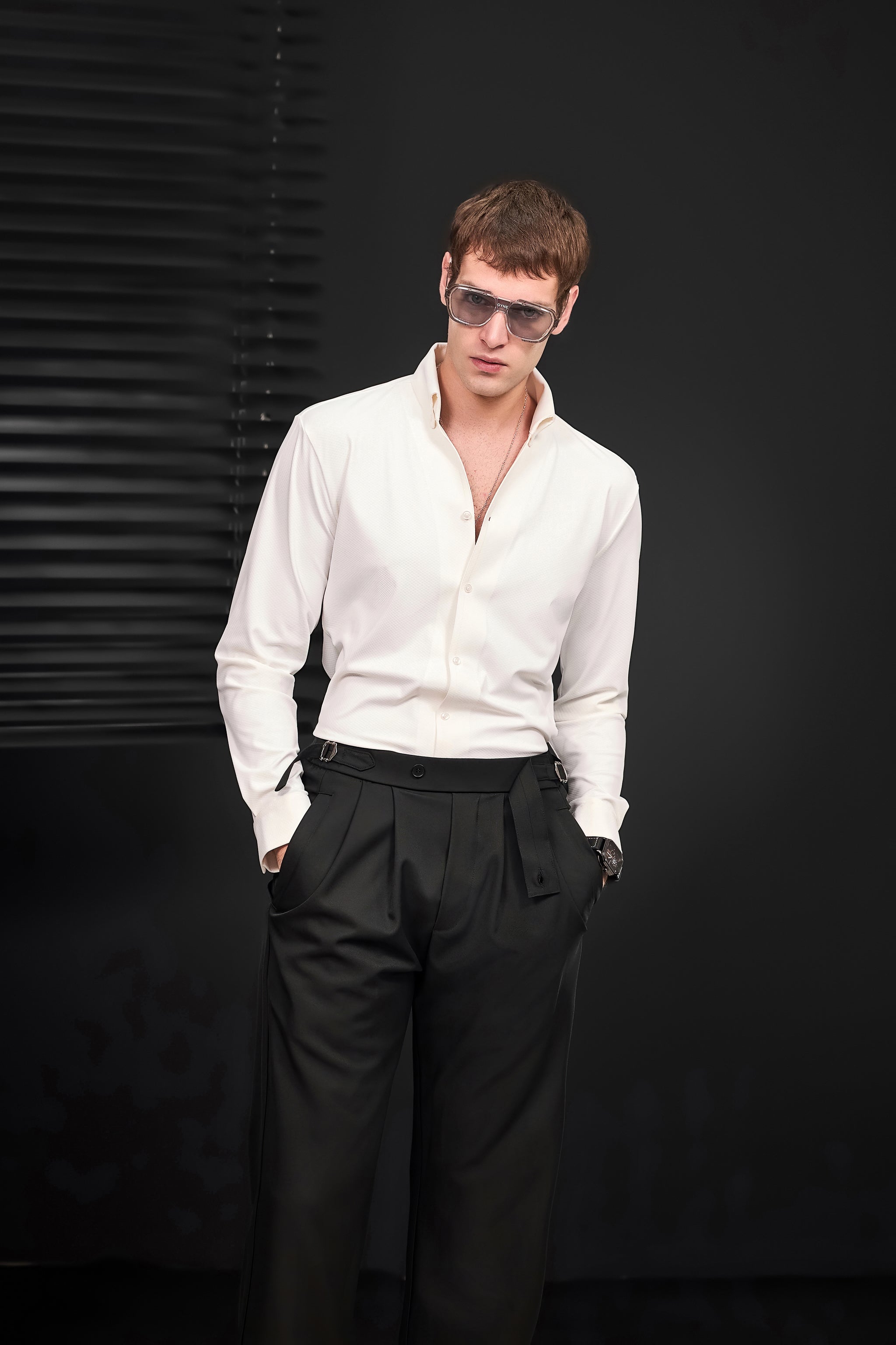 Noir Essence L/S SHIRT WHITE