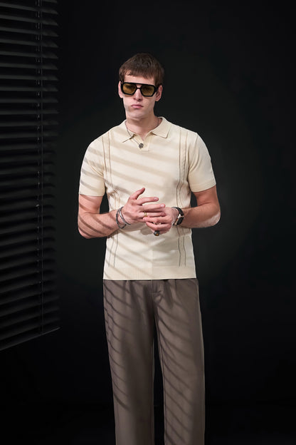 LuxeKnit Polo IVORY