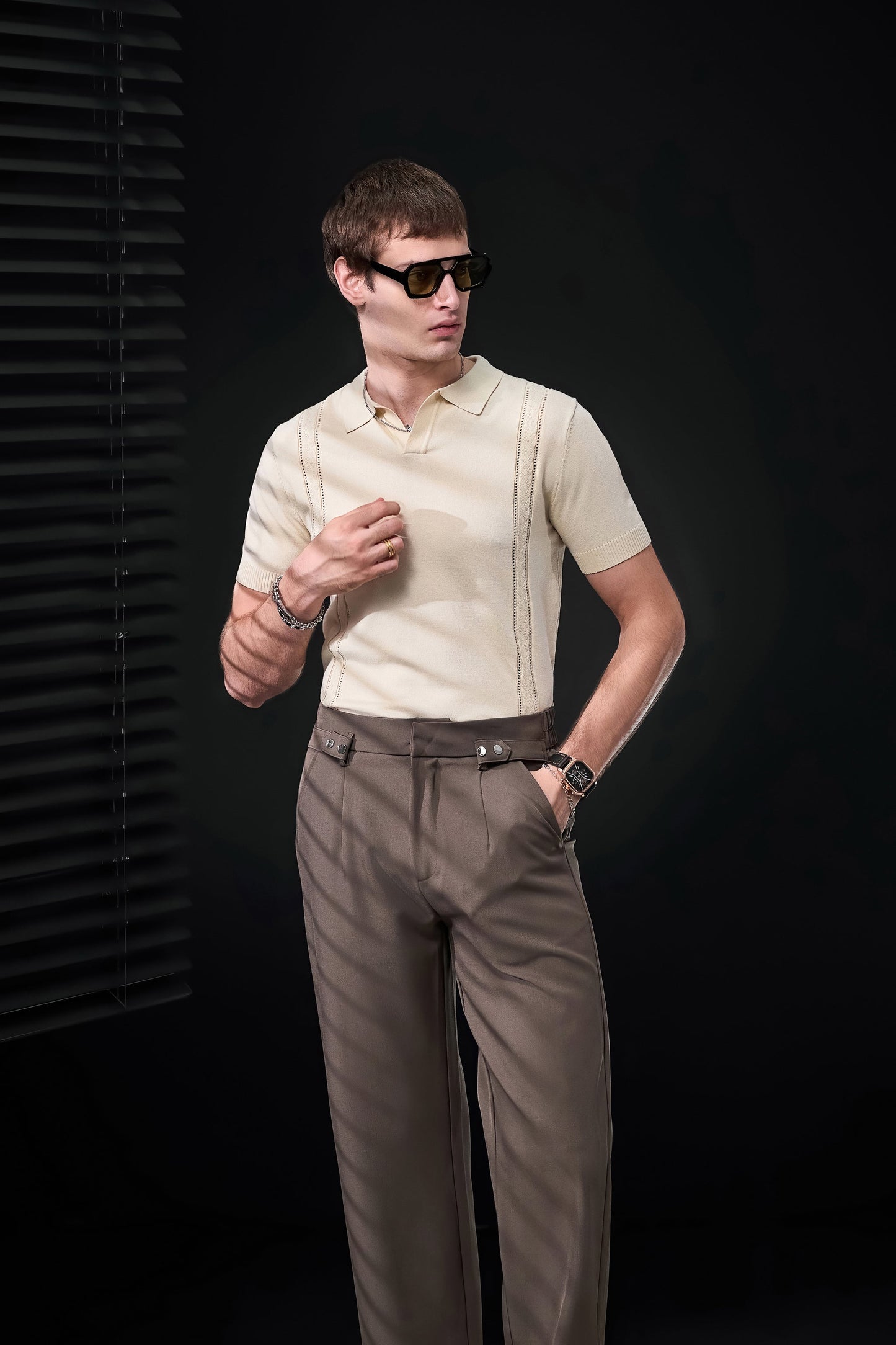 LuxeKnit Polo IVORY