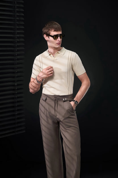 LuxeKnit Polo IVORY