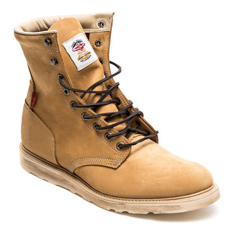 Gorilla USA Wheat Leather Lace Up High Top Boots - Dudes Boutique