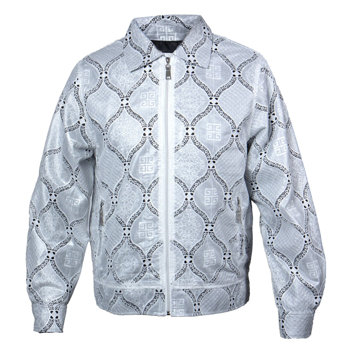 Prestige SHJ-115 White / Silver Lace Jacket