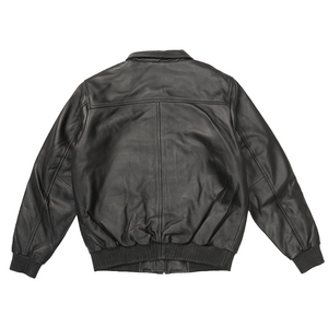 Kashani Black Lambskin Bomber Jacket - Dudes Boutique