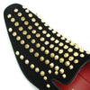 Fiesso Black Suede Gold Spiked Loafers - Dudes Boutique