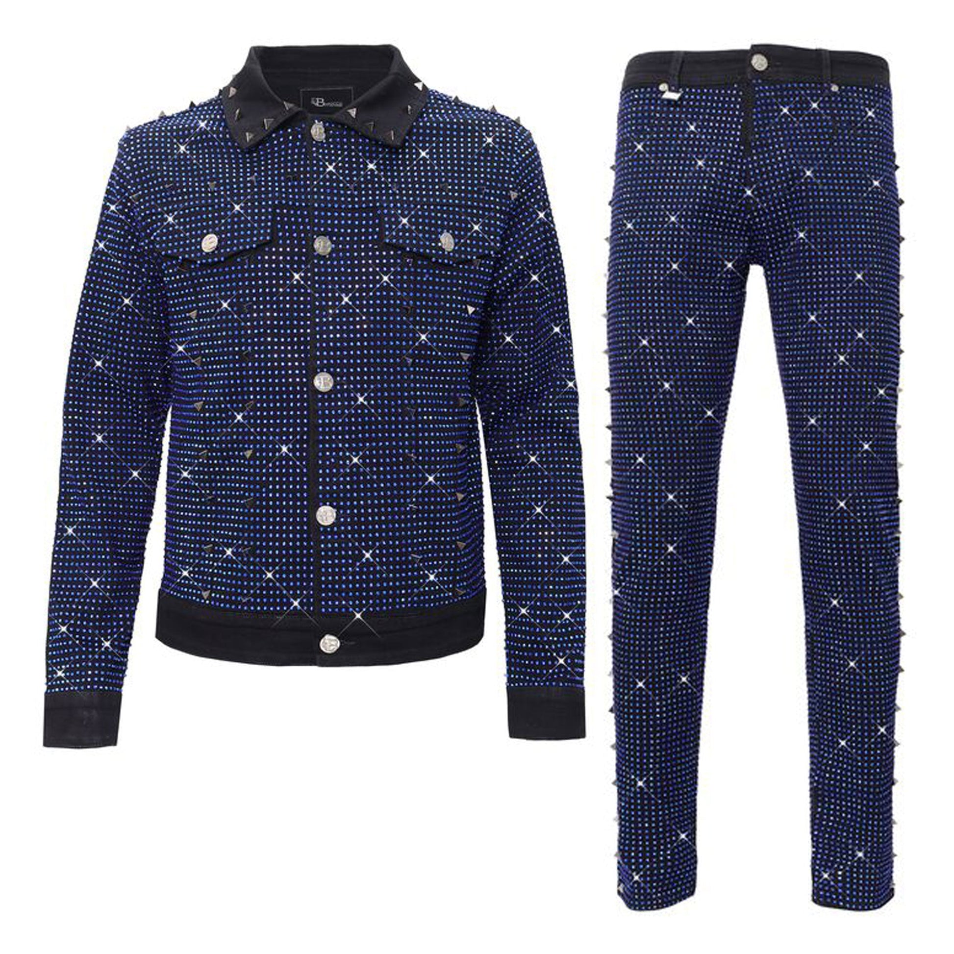 Pure Style + Opulent Overlay SET - BLACK/ROYAL - Dudes Boutique
