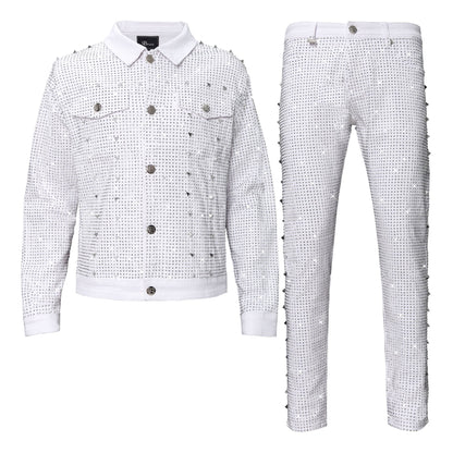 Pure Style + Opulent Overlay SET - WHITE/SILVER - Dudes Boutique