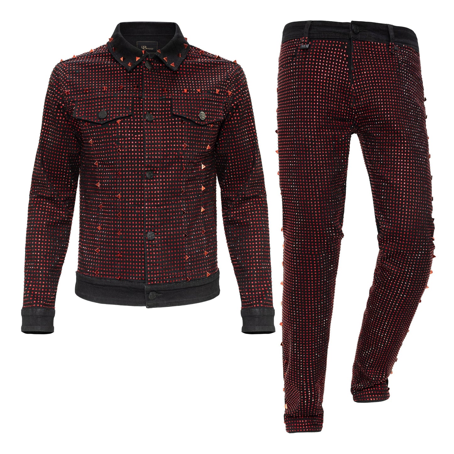 Pure Style + Opulent Overlay SET - BLACK/RED - Dudes Boutique