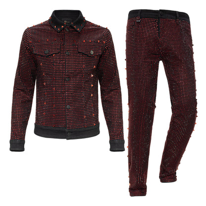 Pure Style + Opulent Overlay SET - BLACK/RED - Dudes Boutique