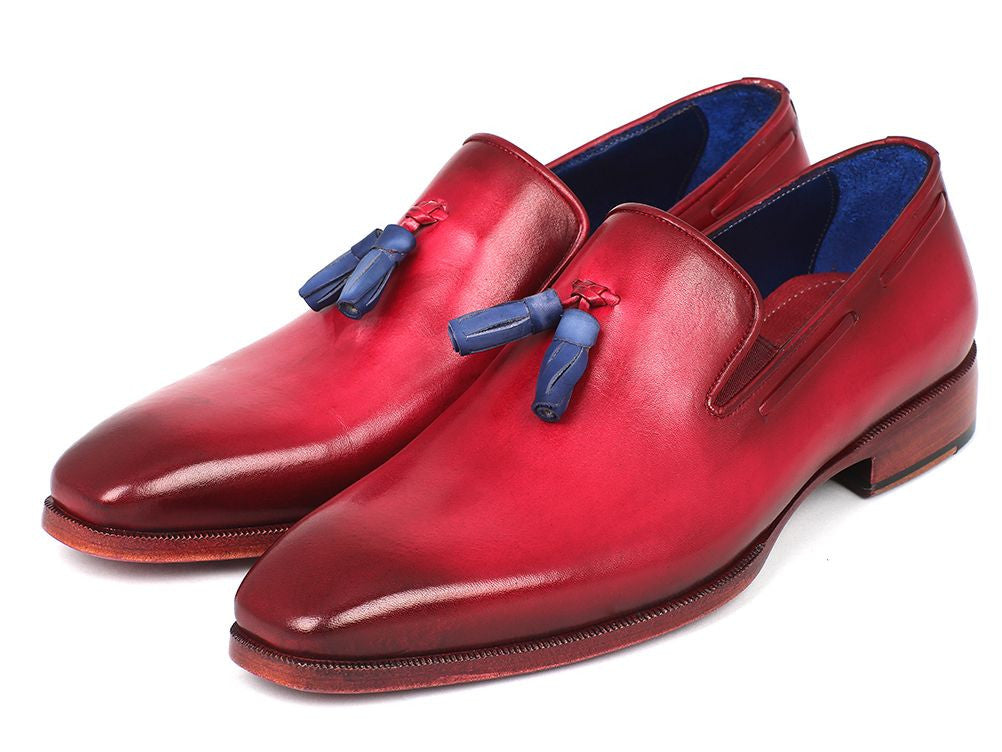 Paul Parkman Men's Tassel Loafer Burgundy