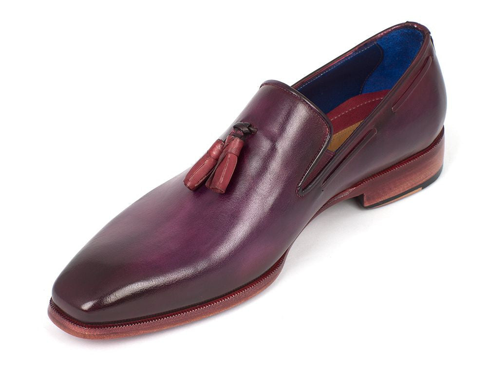 Paul Parkman Men's Tassel Loafer Purple
