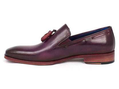 Paul Parkman Men's Tassel Loafer Purple