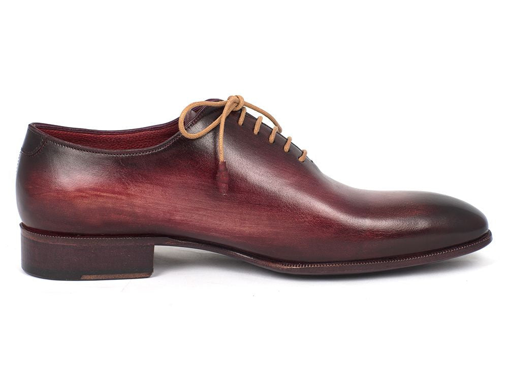 Paul Parkman Men's Burgundy Wholecut Plain Toe Oxfords