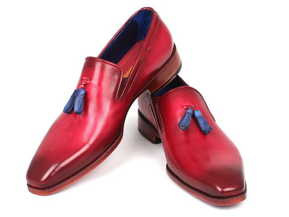 Paul Parkman Men's Tassel Loafer Burgundy