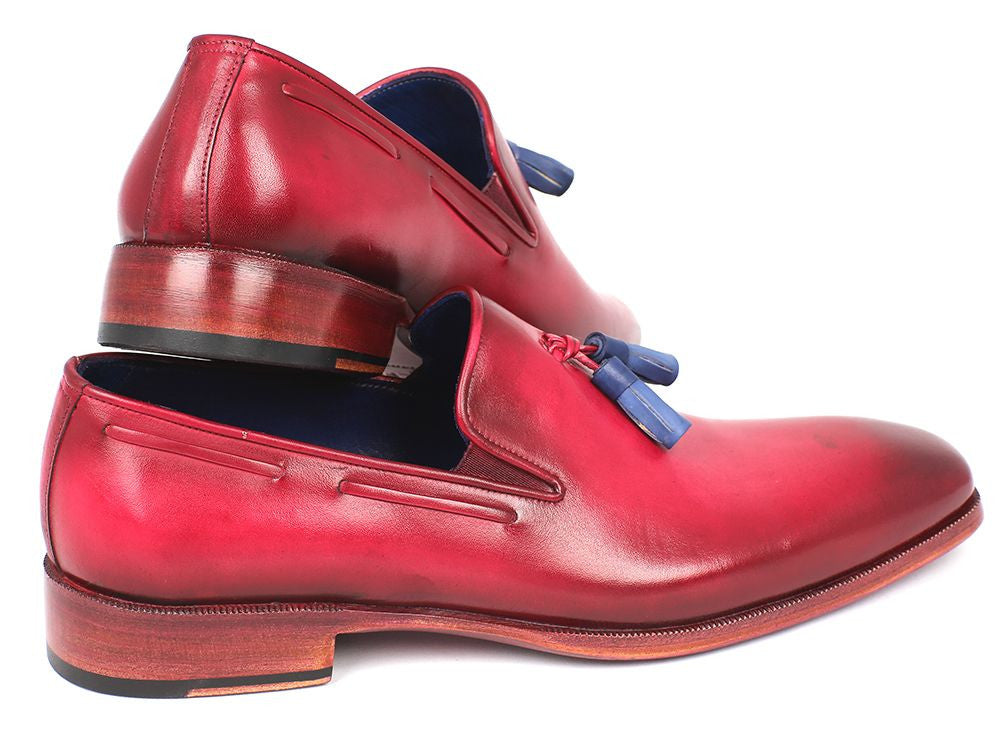 Paul Parkman Men's Tassel Loafer Burgundy