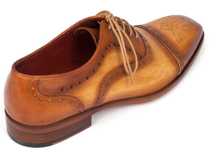 Paul Parkman Men's Captoe Oxfords Tan Color