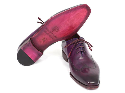 Paul Parkman Men's Purple Wingtip Oxfords