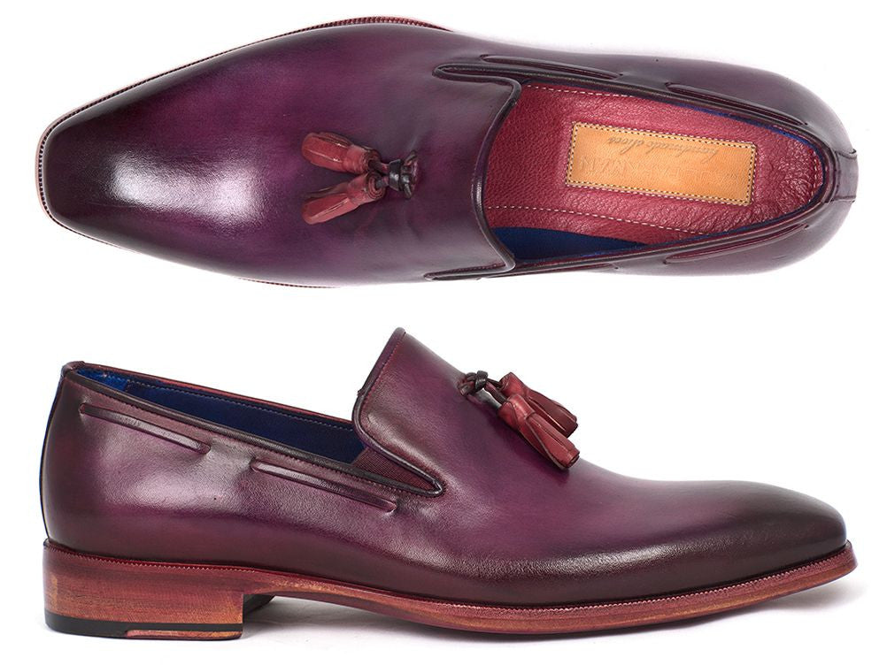 Paul Parkman Men's Tassel Loafer Purple