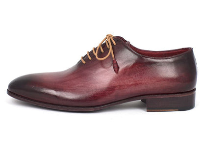 Paul Parkman Men's Burgundy Wholecut Plain Toe Oxfords