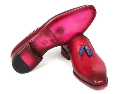 Paul Parkman Men's Tassel Loafer Burgundy